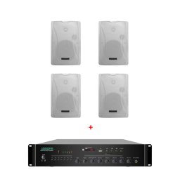 Pachet Sonorizare Restaurant 120W de perete cu Radio FM + Stick + SD, DSPPA MP212U+ 4xDSP8063