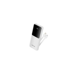 POWER BANK Vention 10.000 mAh, 22.5W PD 20W, QC, 1x USB-C, 2x USB-A, 1x micro USB (doar pt incarcare), cablu Ligtning si USB-C integrate, afisaj LED, cablu Lightning si USB-C integrate, 314g, alb