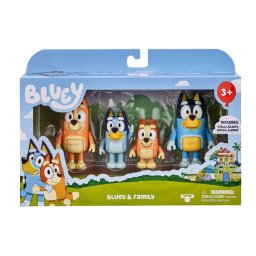 Set 4 figurine Bluey - Bluey & Family