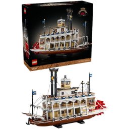 Jucarie LEGO® Ideas, Barca cu aburi 21356, 4090 piese, 18 ani+