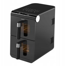 Freiteuza Noveen DoubleCrisp AF5050 X-LINE, 1700 W, 11 L, gateste doua feluri similtan, Negru
