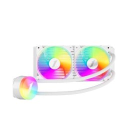 Cooler CPU 1st PLAYER Thunderstorm TS2 240, iluminare aRGB, Ventilatoare 2 x 120mm, Alb