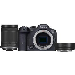 Aparat Foto Mirrorless Canon EOS R7, 32.5 Mpx, Filmare 4k, Wi-Fi, Obiectiv RF-S 18-150mm, F/3.5 – 6.3, Negru