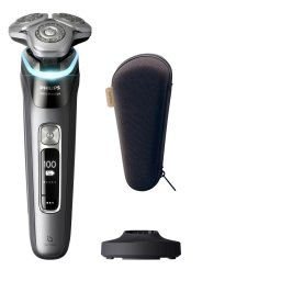 Aparat de ras electric Philips i9000 Prestige XP9202/10, Wet & Dry, SkinIQ, Autonomie 60 minute, Capat flexibil 360, Acoperire Hydro SkinGlide, Gri