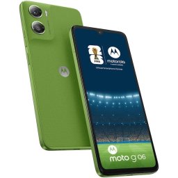 Telefon mobil Motorola Moto G06, procesor Mediatek Helio G81 Extreme, Dual SIM, ecran 6.88 inch, 4GB RAM, 64GB, Android 15, Verde