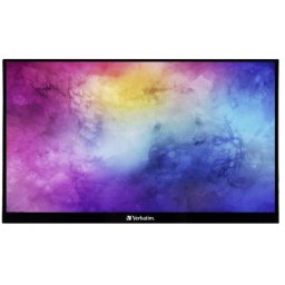 Monitor Portabil IPS LED Verbatim 14" PMT-14, Full HD (1920 x 1080), HDMI, Touchscreen, AMD FreeSync (Negru)