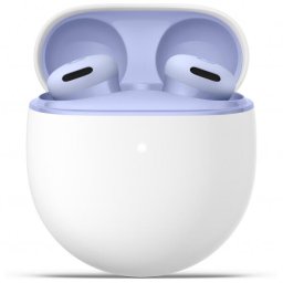 Casti In-Ear Google Pixel Buds 2a, True Wireless, Bluetooth, ANC, IP54, Iris, Alb-Mov