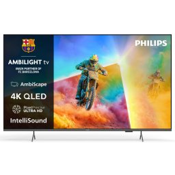 Televizor QLED Philips 165 cm (65") 65PQS8501/12, Ultra HD 4K, Smart TV, WiFi, CI+, Negru