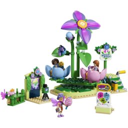 Set de constructie Friends Floare rotitoare si ceasca pentru zane 42702, Jucarii pentru Copii, Jucarii pentru Fete si Baieti, Idee de Cadou pentru Copii, 321 piese, varsta 7-8 ani, Multicolor