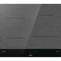 Plita cu inductie Gorenje GI6421SYB, 4 zone de gatit, TouchControl, Time-Assist, Stop&Go, StayWarm, Negru-Gri