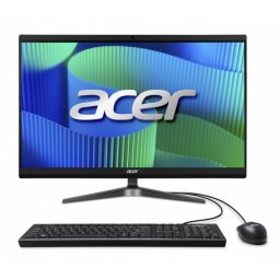 Sistem desktop Acer All in One Veriton Vero VZ2724G, 23.8inch, Intel Core i5-14400, 8GB RAM, SSD 512 GB, Windows 11 Pro, Negru