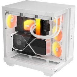 Carcasa PC Be quiet Light Base 500 LX, MiddleTower, ARGB, Fara sursa, Sticla temperata, 10 ventilatoare compatibile, 4 incluse, Alb