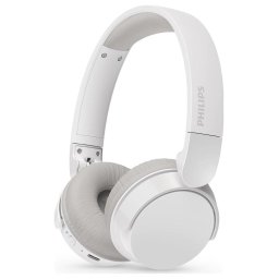 Casti Stereo Wireless Philips TAH3209WT/00, Bluetooth, Autonomie 25 ore, Pliabile, Supra-auriculare, Alb
