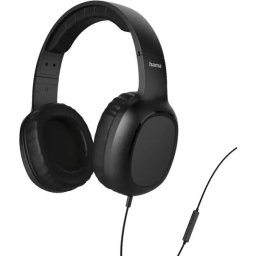 Casti On Ear Hama KH Fun II, Cu fir, Jack de 3,5 mm, Negru
