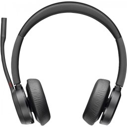Casti cu microfon HP Poly Voyager 4320 UC, Stereo USB-A Headset +BT700 USB-A Adapter +Charging Stand Prin cablu & Wireless Banda de fixare pe cap, Bluetooth , Negru