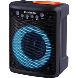 Boxa portabila Defender Funky 10W, Lumina, BT, FM, USB, MIC, AUX, Negru