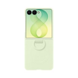 Husa Protectie Spate Samsung Silicon Ring Magnet Case EF-EF776CGEGWW pentru Galaxy Z Flip8, Verde