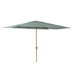 Umbrela terasa, aluminiu/poliester, 300 x 194 cm, H 255 cm, Verde