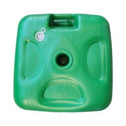 Suport umbrela terasa, plastic, 65 x 65 cm, H 15 cm, Verde