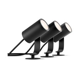 Kit 3 proiectoare LED Philips Hue Lily, RGB, IP65, pentru exterior