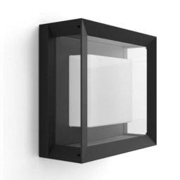 Aplica LED Philips HUE Econic, RGB, 1150 lm, IP44, neagră