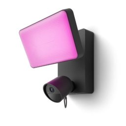 Proiector de securitate PHILIPS HUE, RGB, cu cameră Full HD 1080P, negru
