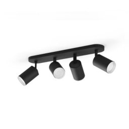 HUE Spot Aplicat Fugato 4 x LED 1600lm BT RGB GU10 Negru — PHILIPS HUE