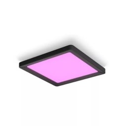 Plafonieră LED Philips Hue, 1340 lm, Bluetooth, RGB, neagră