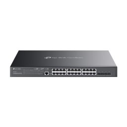 Switch PoE Gigabit TP-Link Omada cu 24 porturi RJ45 si 4 SFP+ 10G