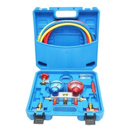 Trusa verificare si încarcare instalatii aer conditionat auto R22, R32, R134a, R410a