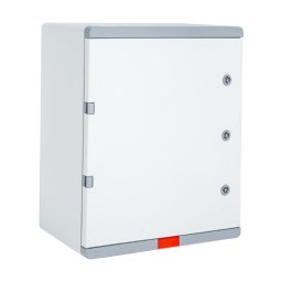 Cutie de distributie IP67 din ABS gri cu placa metalica, 400x600x200 mm