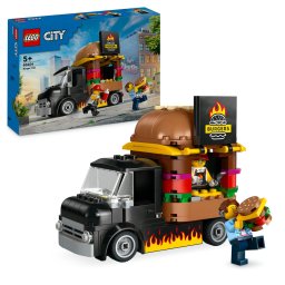 LEGO City Toneta cu burgeri 60404, set de constructie cu 194 piese