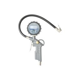 Pistol profesional pentru umflat roti cu furtun si manometru digital 0-18 bar