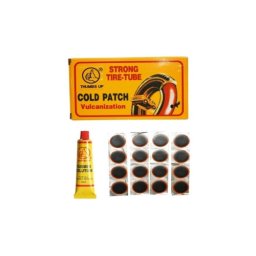 Set 16 petice rotunde pentru vulcanizare anvelope si camere Ø50 mm cu adeziv 20 ml