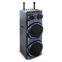 Boxa portabila activa Electromures EM 1009, 100W, Bluetooth si 2 microfoane