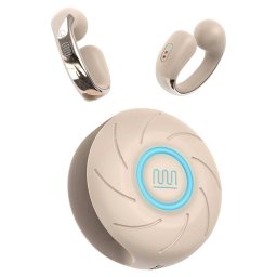 Casti TWS wireless clip-on Electromures EM E1, Bluetooth 5.4, Bej