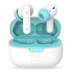 Casti wireless TWS Electromures EM E3 cu ANC si ENC, albe