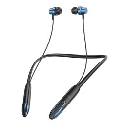 Casti wireless sport cu banda de gat ElectroMures EM E6, Bluetooth 5.4, albastre