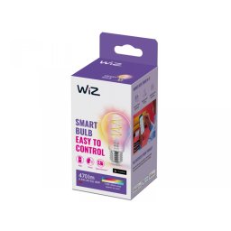 Bec LED inteligent WiZ Filament E27 A60 RGB, 6.3W, 470 lm, Wi-Fi