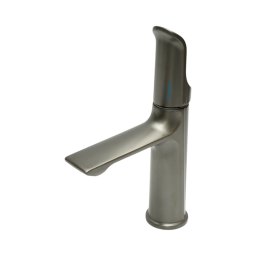 Baterie înalta pentru lavoar baie, grafit mat, inox, monocomanda