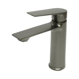 Baterie înalta pentru lavoar baie, grafit mat, monocomanda, din inox