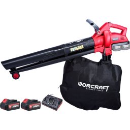 Suflanta si aspirator de frunze Worcraft CLBV-S40Li 2x20V, 45L