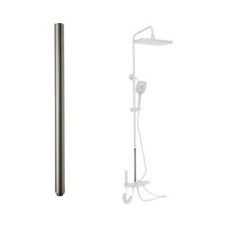 Teava prelungire pentru coloana de dus 30 cm, grafit mat, aluminiu
