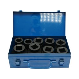 Trusa chei tubulare de impact 24-50 mm, 1 inch, Cr-Mo, 9 piese