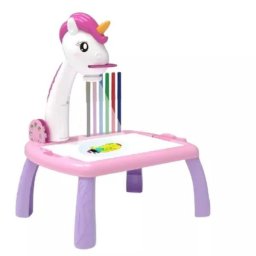Masă de desen cu proiector cu model de unicorn - diferite
