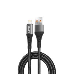 Cablu de date si incarcare Lito LD22L, USB-A - Lightning, 2m, Negru