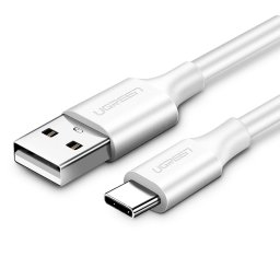 Cablu de date si incarcare Ugreen US287, USB-A - USB-C, 18W, 2m, Alb