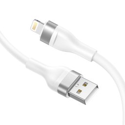 Cablu de date si incarcare Lito LD02L, USB-A - Lightning, 1.2m, Alb