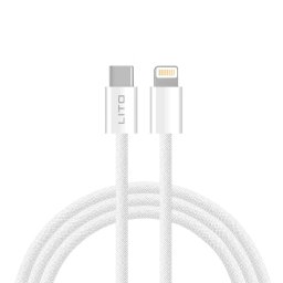 Cablu de date si incarcare Lito LD04CL, USB-C - Lightning, 27W, 2m, Alb