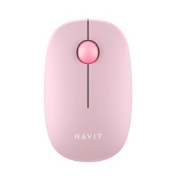 Mouse Wireless 2.4GHz 3 butoane 1600 DPI MS57GT Roz